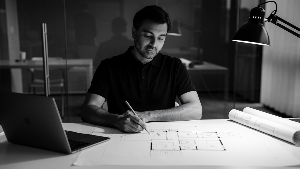 Architectural studio workspace